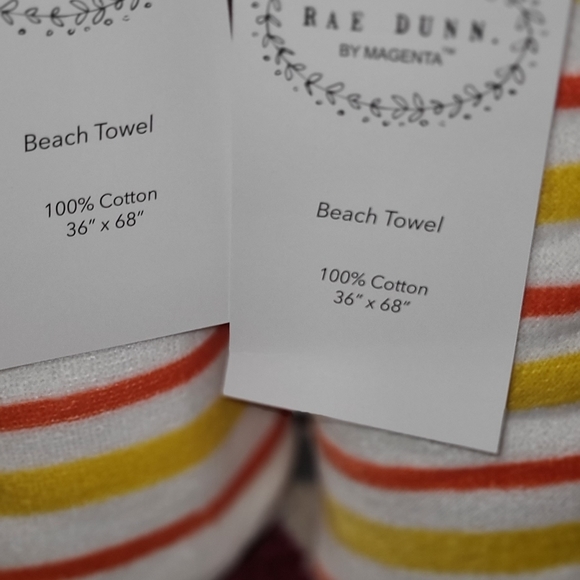 Rae Dunn Oversized Beach Towels - Picture 2 of 3